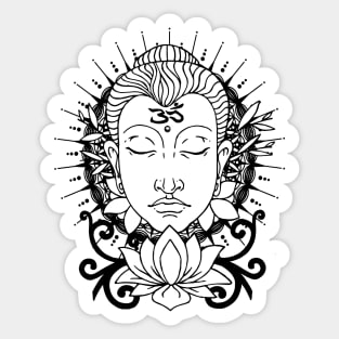 Buddha Lotus Flower Sticker